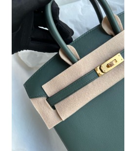 Birkin Swift 6O vert cypress Zlatý Hardware GHW 25cm Plný Handmade