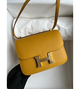 Constance Epsom 9D Ambre Å½lutÃ© Zlato Hardware GHW 18cm PlnÃ½ Handmade