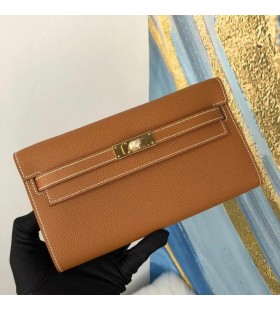 Kelly ms epsom ck37 Zlaté hnědá zlatá Hardware Plný Handmade