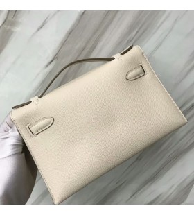 Mini Kelly Pochette Epsom Ck10 Kr&Atilde;&copy;mov&Auml; b&Atilde;&shy;l&Atilde;&copy; Zlato Hardware GHW 22cm Pln&Atilde;&frac12; Handmade