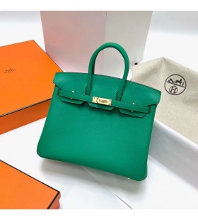 Birkin Swift 6W Mint green Gold Hardware Ghw 25cm PlnÃ½ Handmade