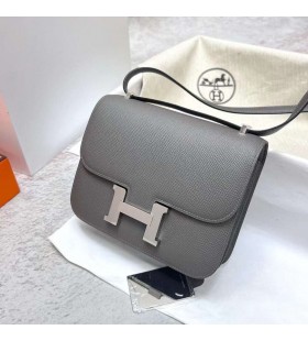 Constance 19-1 Epsom 0L Gris meyer StÅ™Ã­brnÃ½ Hardware Phw 18cm PlnÃ½ Handmade