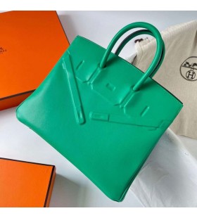 Birkin StÃ­n Swift 6W Mint green StÅ™Ã­brnÃ½ Hardware Phw 25cm PlnÃ½ Handmade