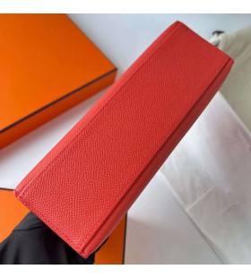 Mini Kelly Pochette Epsom 9T Oran&Aring;&frac34;ov&Atilde;&iexcl; &Auml;erven&Atilde;&iexcl; Zlat&Atilde;&frac12; Hardware Ghw 22cm Pln&Atilde;&frac12; Handmade