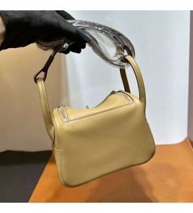 Lindy Swift 0M Čaj khaki & X9 sléz fialová Stříbrná Hardware 19cm Plná Ruční Phw