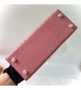 TaÅ¡ky Kelly PÅ¡trosÃ­ 5P Cherry pink Gold Hardware 25cm PlnÃ© Ghw RuÄnÄ›