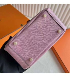 Mini Lindy Clemence X9 SlÃ©z fialovÃ¡ ZlatÃ¡ Hardware 19cm PlnÃ¡ RuÄnÃ­ Ghw