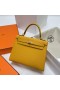 Kelly Epsom 9D Amber gul Guld Hardware Ghw 25cm Fuld Håndlavet
