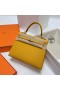 Kelly Epsom 9D Amber gul Guld Hardware Ghw 25cm Fuld Håndlavet
