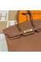Birkin Togo Ck37 Gylden Brun Guld Hardware 35cm Ghw Fuld Håndlavet
