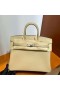 Birkin Togo S2 Lys Khaki SÃ¸lv Hardware 25cm Fuld HÃ¥ndlavet Phw