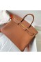 Birkin Togo Ck37 Gylden Brun Guld Hardware 40cm Fuld Håndlavet Ghw
