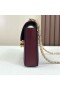 Verrou Chevre Ck55 Bordeaux-røde Guld Hardware 17.5 cm Fuld Håndlavet Ghw