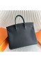 Birkin Togo Ck89 Sort Sølv Hardware 40cm Fuld Håndlavet Phw