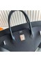 Birkin Togo Ck89 Sort Sølv Hardware 40cm Fuld Håndlavet Phw