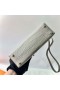 Tasker Verrou Mat Alligator, Krokodille 8L Creme Hvid Guld Hardware 21cm Fuld Håndlavet Ghw