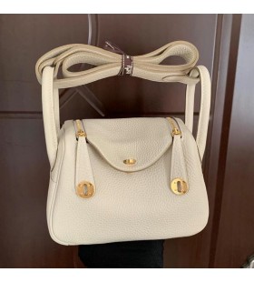 Lindy Mini Clemence Ck10 Cremet hvid Guld Hardware Ghw 19cm Fuld HÃ¥ndlavet