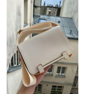 Geta Chevre i2 Cremet hvid Guld Hardware 20cm Fuld HÃ¥ndlavet