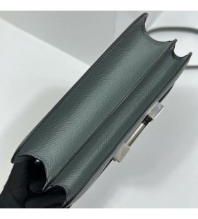 Constance Epsom Cc63 almond green Silver Hardware PHW 18cm Fuld HÃ¥ndlavet