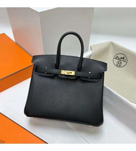 Birkin Swift Ck89 Sort Guld Hardware Ghw 25cm Fuld H&Atilde;&yen;ndlavet