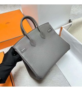 Birkin Togo 8F tinware gr&Atilde;&yen; Guld Hardware Ghw 25cm Fuld H&Atilde;&yen;ndlavet