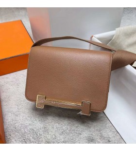 Geta Chevre 2J Dyb Kaki Guld Hardware Ghw 20cm Fuld HÃ¥ndlavet