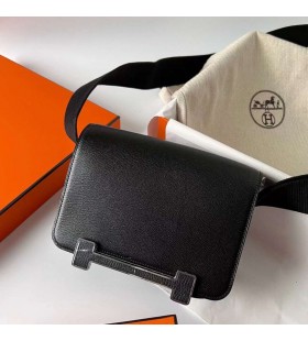 Geta Chevre Ck89 Sort Sølv Hardware Phw 20cm Fuld Håndlavet
