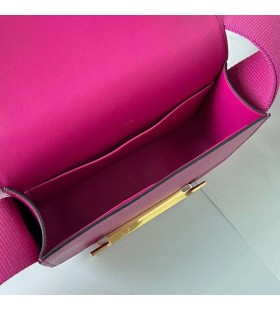 Geta Chevre L3 Rose Lilla Guld Hardware Ghw 20cm Fuld Håndlavet