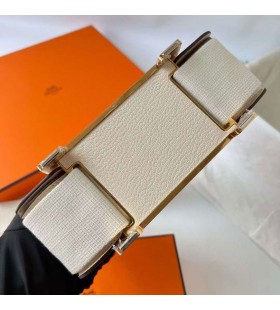 Geta Chevre I2 Cremet Hvid Guld Hardware 20cm Ghw Fuld Håndlavet