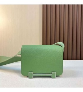 Tasker Geta Chever i3 Avocado grøn Sølv Hardware 20cm Fuld Håndlavet Phw