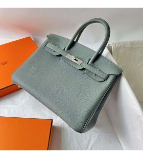 Birkin Togo CC63 Abrikos grÃ¸n SÃ¸lv Hardware 30cm Fuld HÃ¥ndlavet Phw