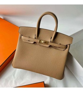 Tasker, Birkin Togo 0M Te Kaki Guld Hardware 25cm Fuld HÃ¥ndlavet Rghw