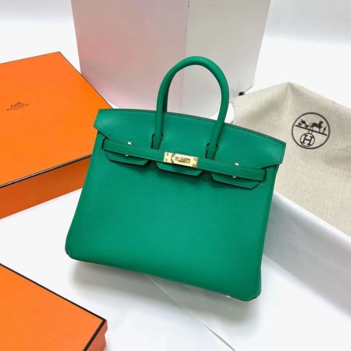 Birkin Swift 6W Mint groen Goud Hardware Ghw 25cm Volledig Handgemaakt