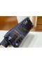 Kelly Alligator glanzend indigo Blauw Zilver Hardware PHW 25cm Volledig Handgemaakt