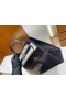Kelly Alligator glanzend indigo Blauw Zilver Hardware PHW 25cm Volledig Handgemaakt