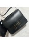 Constance Boxcalf ck89 Noir Black Lizard gesp Goud Hardware GHW 18cm Volledig Handgemaakt