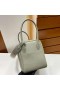 Lindy Clemence Q1 groen Licht Gouden Hardware 26cm Volledig Handgemaakt