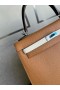 Kelly Epsom Ck37 Goud & Ck10 Romige witte & Ck89 Zwart Zilver Hardware 25cm Volledig Handgemaakt