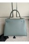 Kelly Epsom Cc63 almond green Gold Hardware 25cm Volledig Handgemaakt