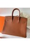 Birkin Swift Ck37 Golden Brown Gold Hardware Ghw 35cm Volledig Handgemaakt