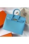Birkin Sellier Epsom 7N Candy Blue Gold Hardware Ghw 25cm Volledig Handgemaakt
