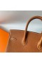 Handtassen Birkin Barenia Cc34 Diep Goud Bruin Zilver Hardware 25cm Volledig Handgemaakt Phw