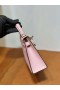 Mini Kelly Epsom 3Q Nieuwe Roze Zilver Hardware 19cm Volledig Handgemaakt Phw