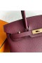 Birkin Togo Ck55 Bruinachtig rood Goud Hardware 30cm Volledig Handgemaakt Ghw