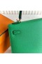 Kelly Epsom 1L Cactus green Gold Hardware 25cm Volledig Handgemaakt Ghw