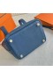 Picotin Clemence R2 blauwe Agaat Gouden Hardware 18cm Volledig Handgemaakt Ghw