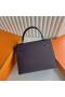 Kelly Touch Epsom & Glanzend Niloticus Ck59 Druif paars Zilver Hardware 25cm Volledig Handgemaakt Phw