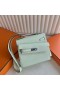 Kelly Desordre Epsom 0S Licht Groen Zilver Hardware 20cm Volledig Handgemaakt Phw
