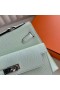 Kelly Desordre Epsom 0S Licht Groen Zilver Hardware 20cm Volledig Handgemaakt Phw