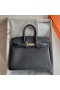 Birkin Togo Ck89 Zwart Goud Hardware 25cm Volledig Handgemaakt Ghw